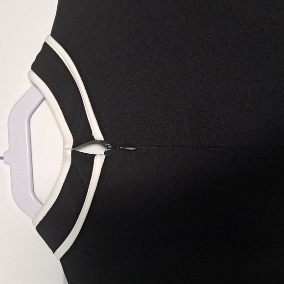 New Maggy London / black dress with white trim/ very classy - Picture 6 of 10